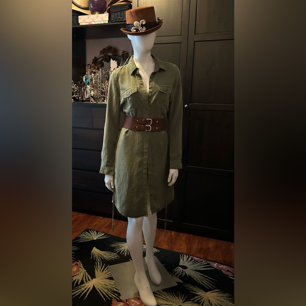 PARASUCO khaki shirt dress
